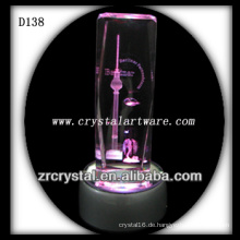 K9 Laser geätzter Kristall mit LED-Basis Bunt